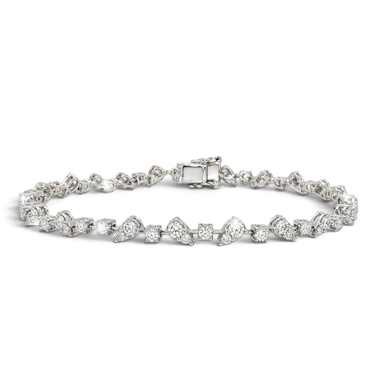 14K White Gold Diamond Tennis Bracelet 2.91 CTW – G/H VS2