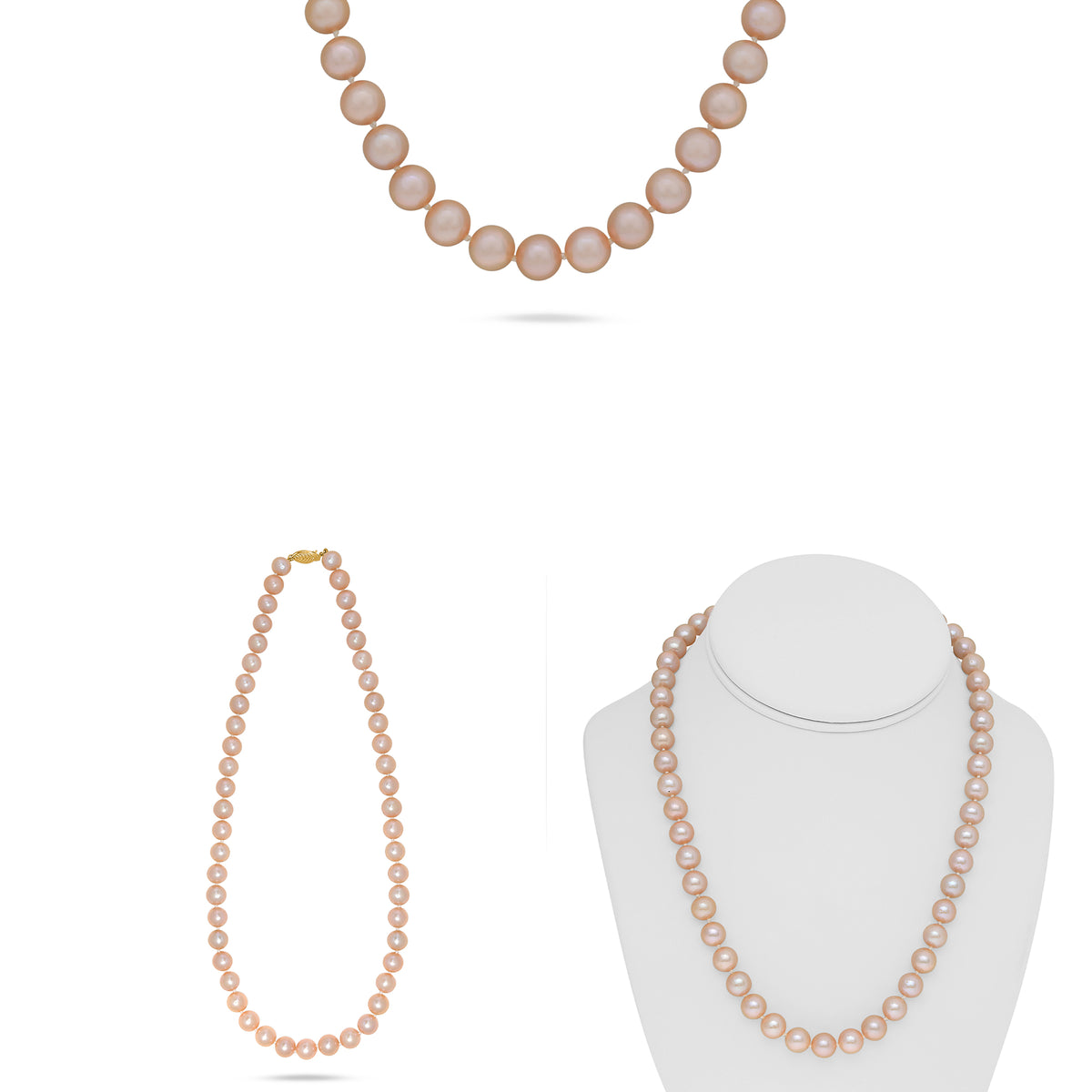 14K Yellow Gold Freshwater Pearl Necklace