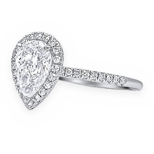 Fancy yellow cushion diamond double halo engagement ring