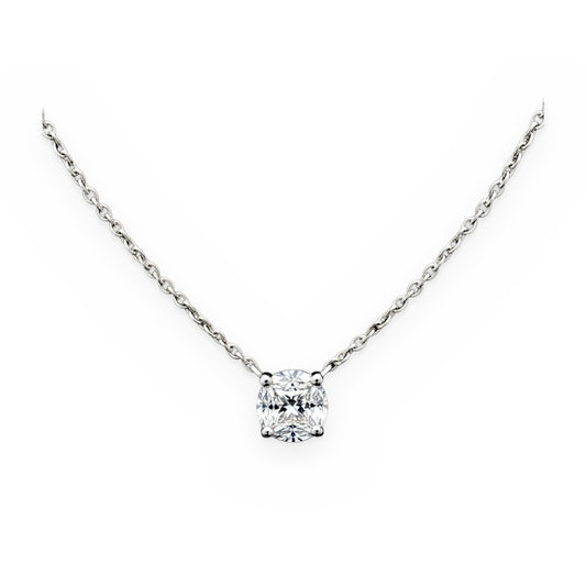 Two-tone gold diamond bar necklace with a pave teardrop and dangling diamond