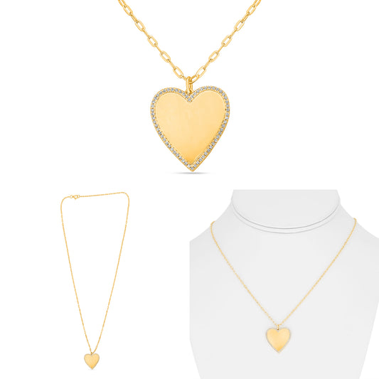 14K Yellow Gold Diamond Necklace