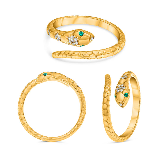 14K Yellow Gold Diamond Ring