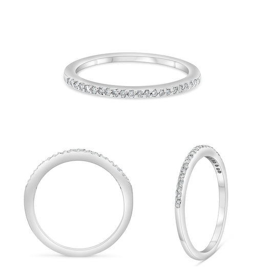 14K White Gold Diamond Ring