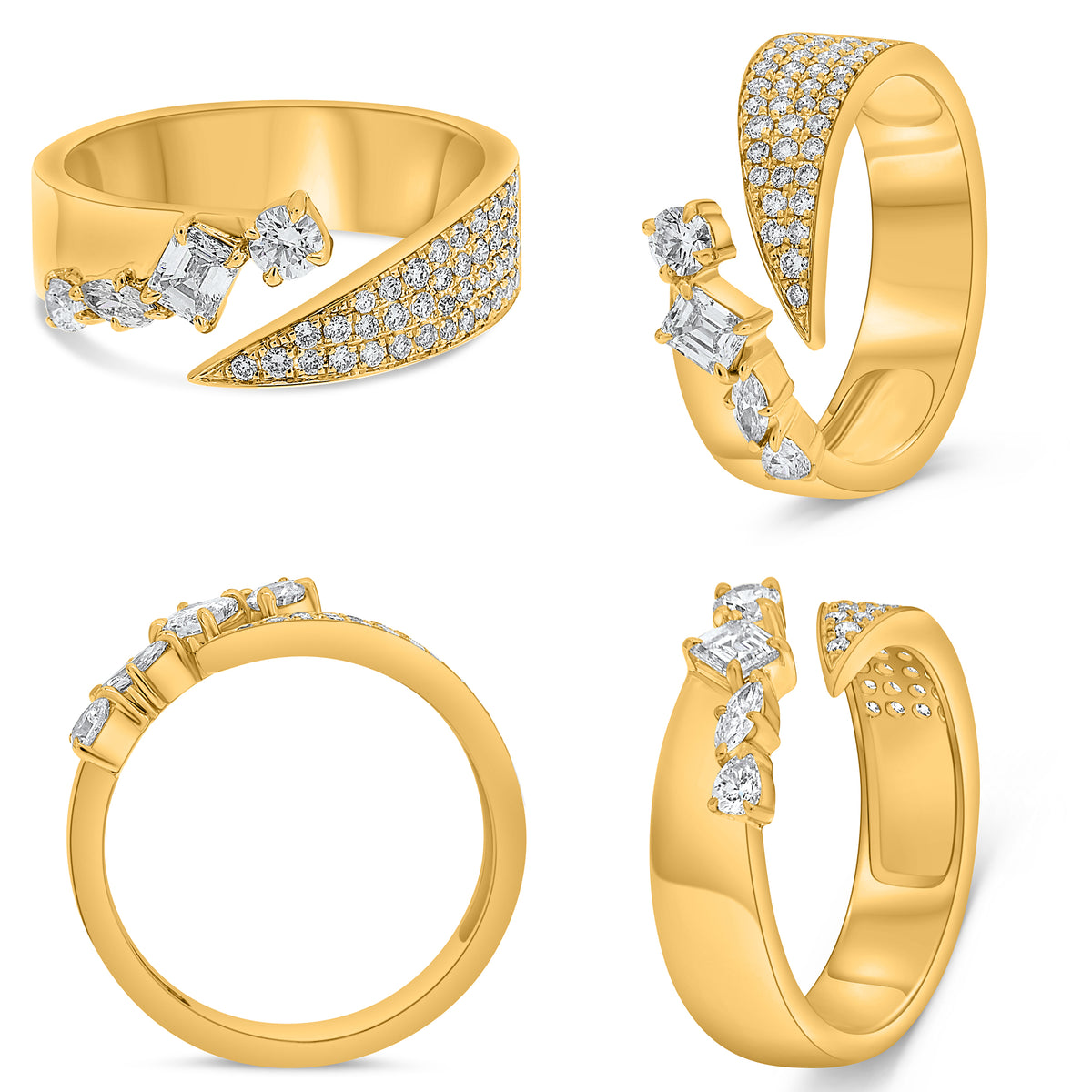 14K Yellow Gold Diamond Ring