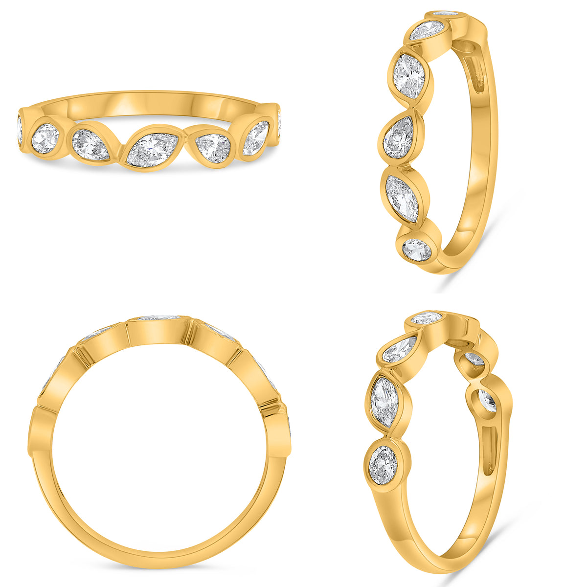 14K Yellow Gold Diamond Ring