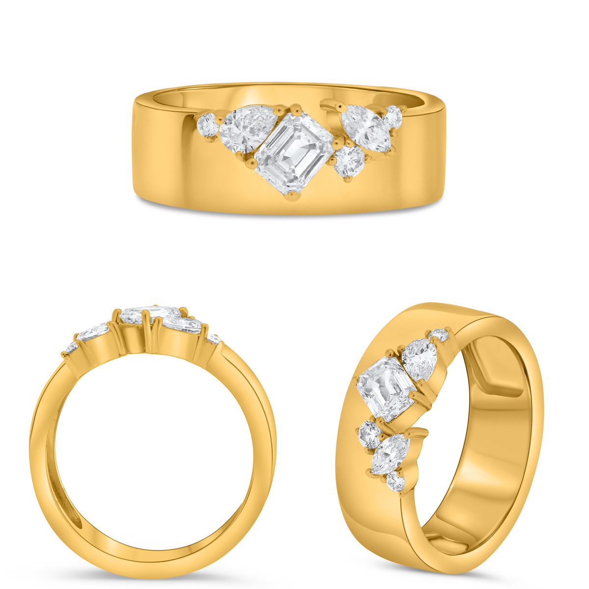 14K Yellow Gold Diamond Ring