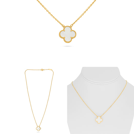 18K Yellow Gold Pearl Necklace