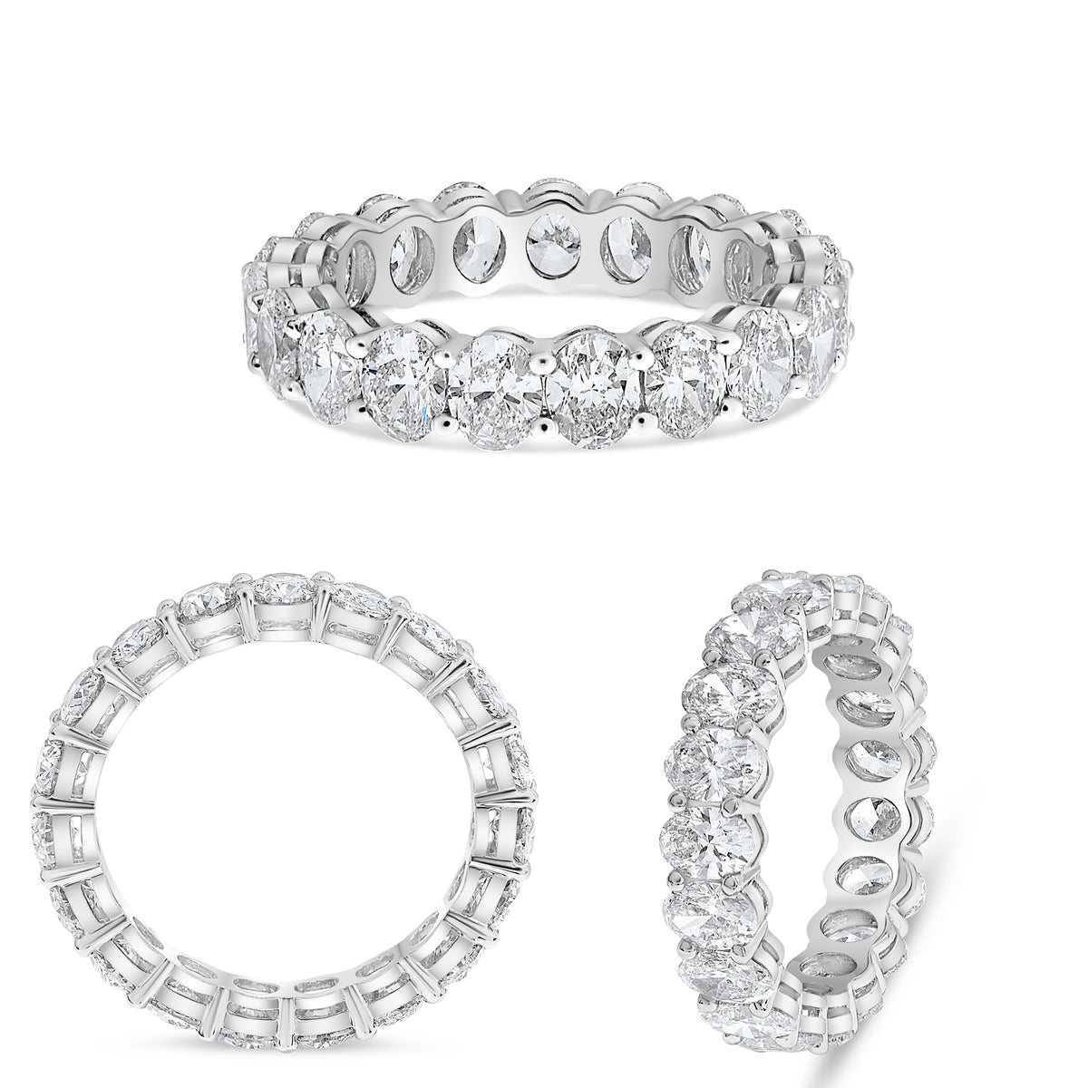 Platinum Oval Diamond Ring