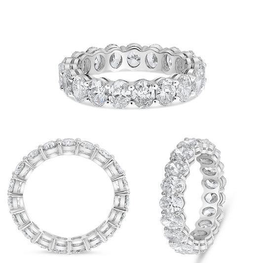 Platinum Oval Diamond Ring