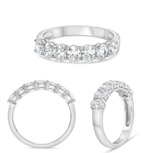 Platinum Oval Diamond Ring